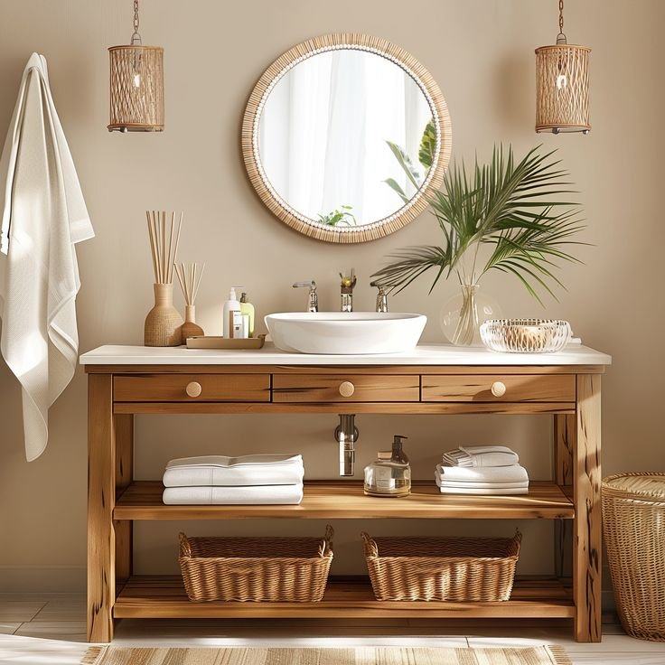 Rattan Wall Mirror